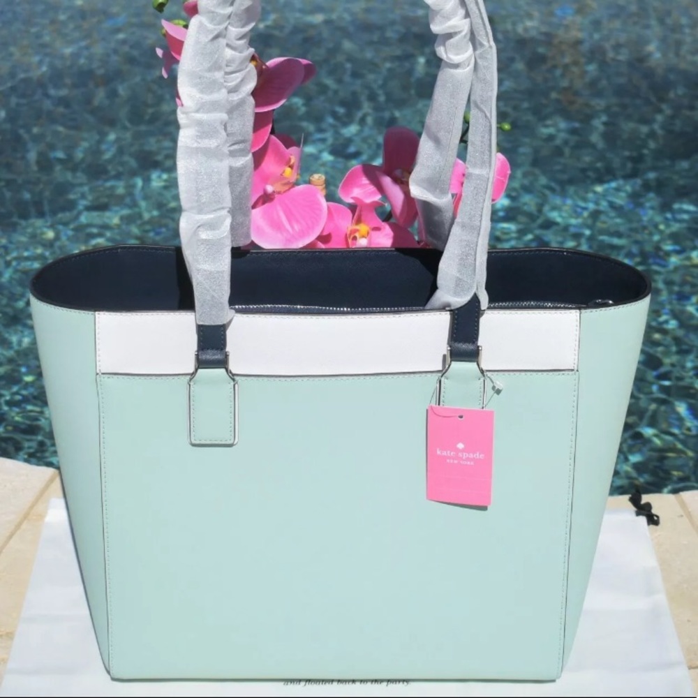 Kate Spade Cameron Colorblock Laptop Spring large - Picture 7 of 10